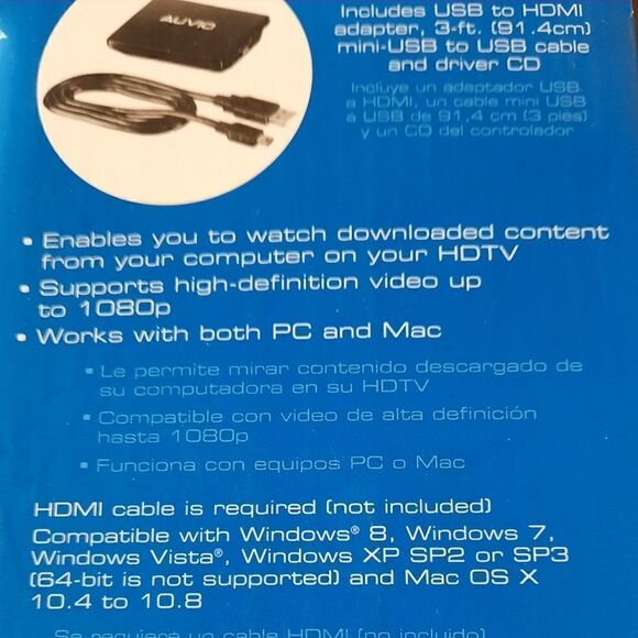 NEW USB  HDMI Adapter and Driver - Picture 6 of 7